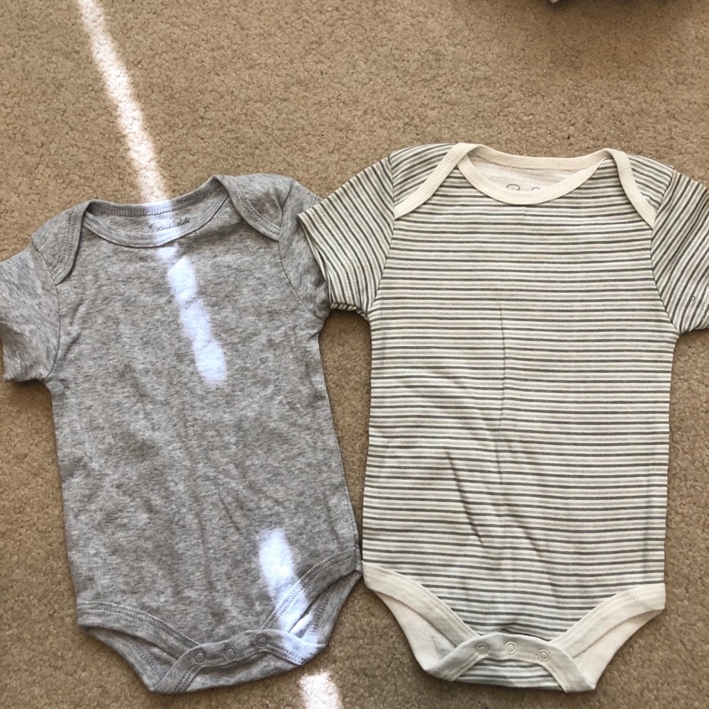 Two short sleeve onesies